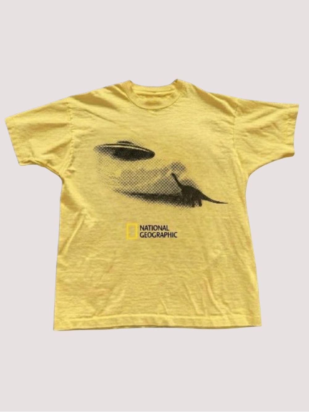 Yellow Gragon and UPO Graphic T-Shirt, Vintage Style for Unisex